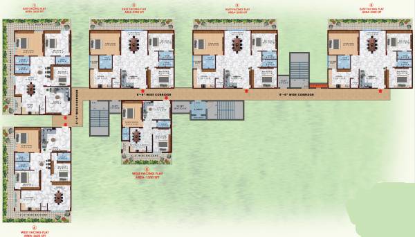  avasa-evk Block - A Typical Cluster Plan
