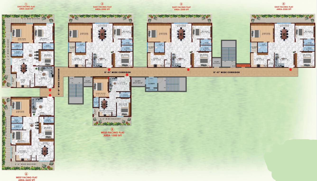  avasa evk Block   A Typical Cluster Plan