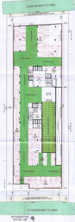  skygreens A, B 2nd Basement Cluster Plan