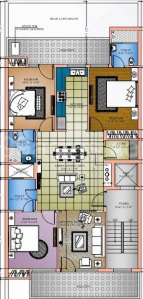  homes-builder-floor Homes Builder Floor Cluster Plan For Typical Floor