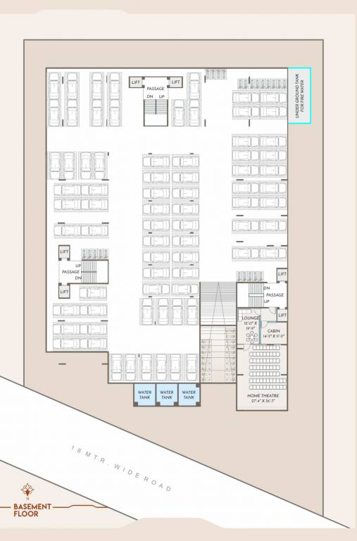  whiteflag Tower A,B,C Basement Cluster Plan