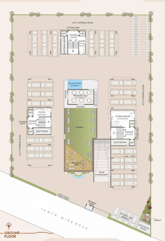  whiteflag Tower A,B,C Ground Cluster Plan