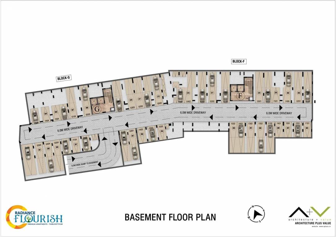  flourish Block A To M Cluster Plan For Basement Floor