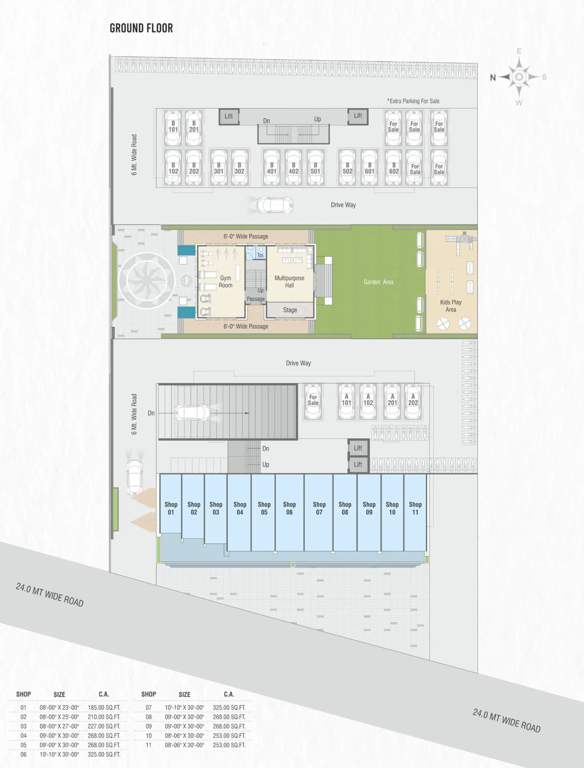  aarna 84 Tower A Cluster Plan