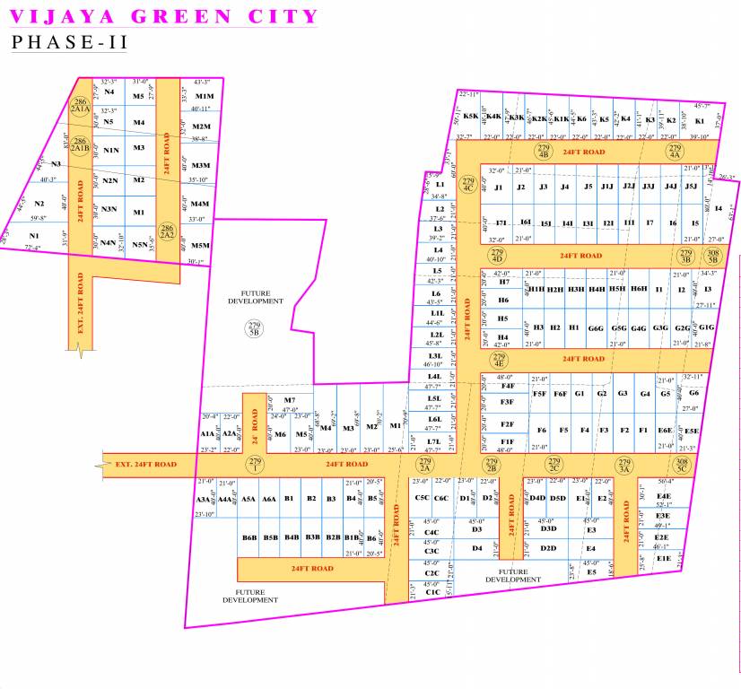  vijaya green city phase 2 Layout Plan