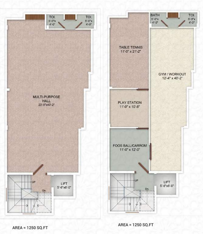  olympus the royal castle Block D Cluster Plan from 1st to 2nd Floor