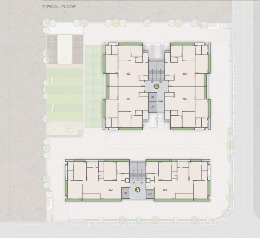  atulyam Tower A,B Cluster Plan