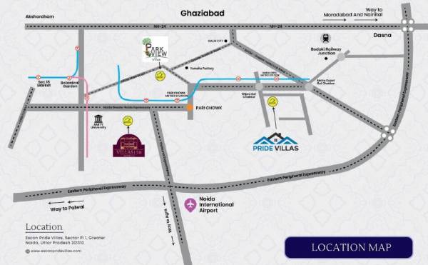  pride-villas Location Plan