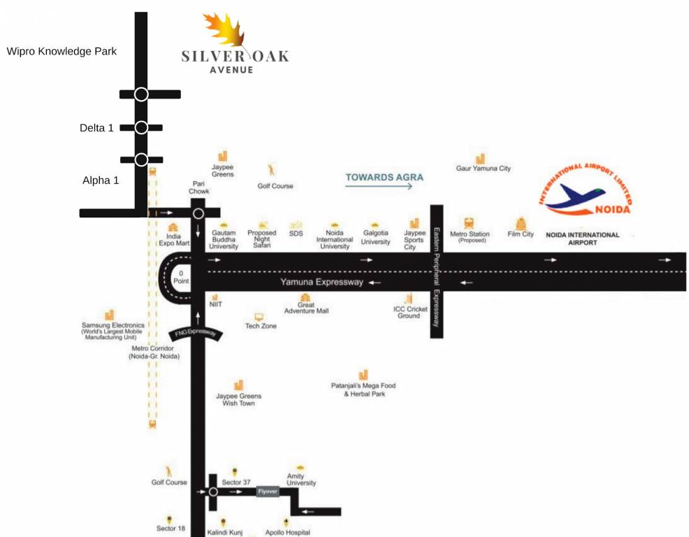 silver oak avenue Location Plan