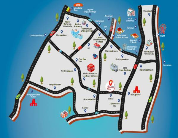  omr-golden-city Location Plan