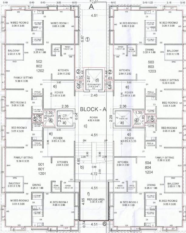  felicia Block A Cluster Plan From 5th, 8th And 12th Floor