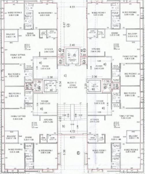  felicia Block C Cluster Plan From 3rd To 14th Floor
