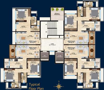  anuraj-co-operative-housing-society-limited Anuraj Co Operative Housing Society Limited Cluster Plan from 1st to 17th Floor