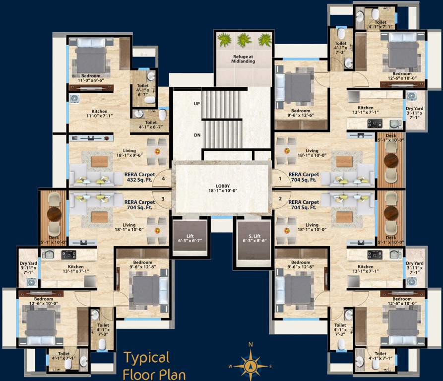  anuraj co operative housing society limited Anuraj Co Operative Housing Society Limited Cluster Plan from 1st to 17th Floor