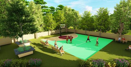 sanarelli Basketball Court
