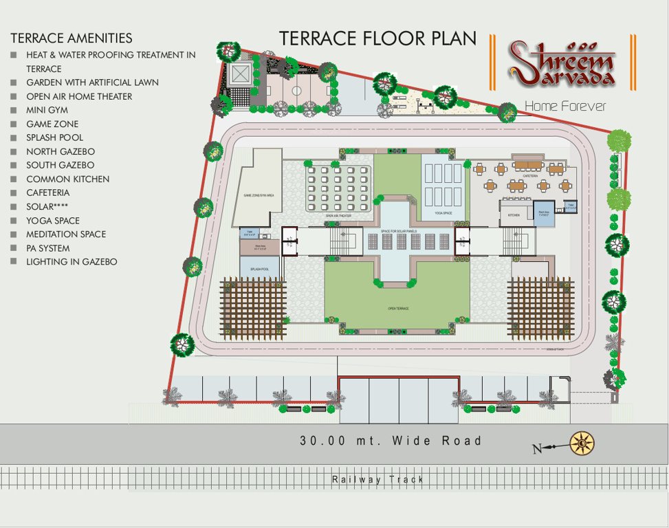  shreem sarvada Shiv & Hari Terrace Cluster Plan