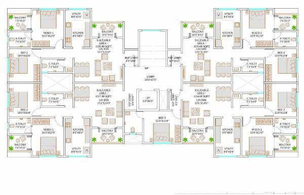  akshara-serenity Akshara Serenity Cluster Plan For Typical Floor