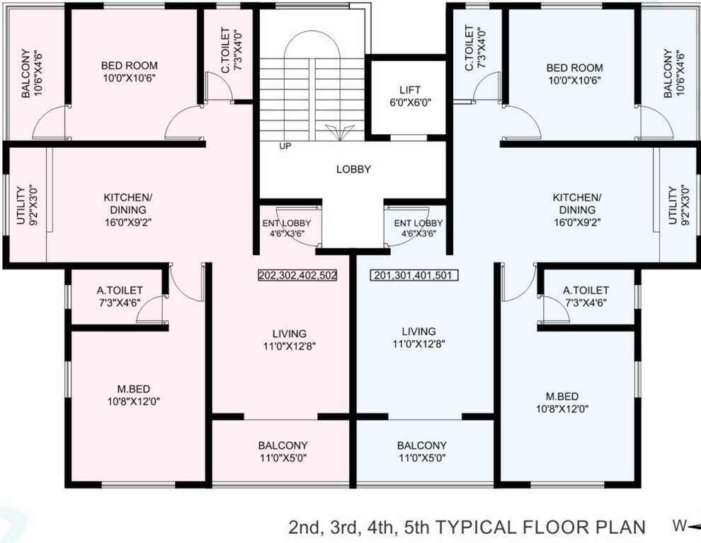  sneh mithila Sneh Mithila Cluster Plan from 2nd to 5th Floor