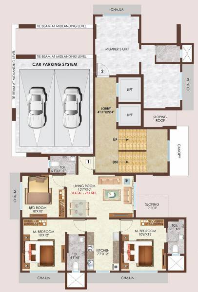  divine Bali Divine Cluster Plan for 1st Floor