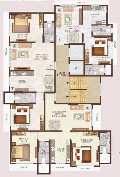  divine Bali Divine Cluster Plan from 6th to 9th Floor