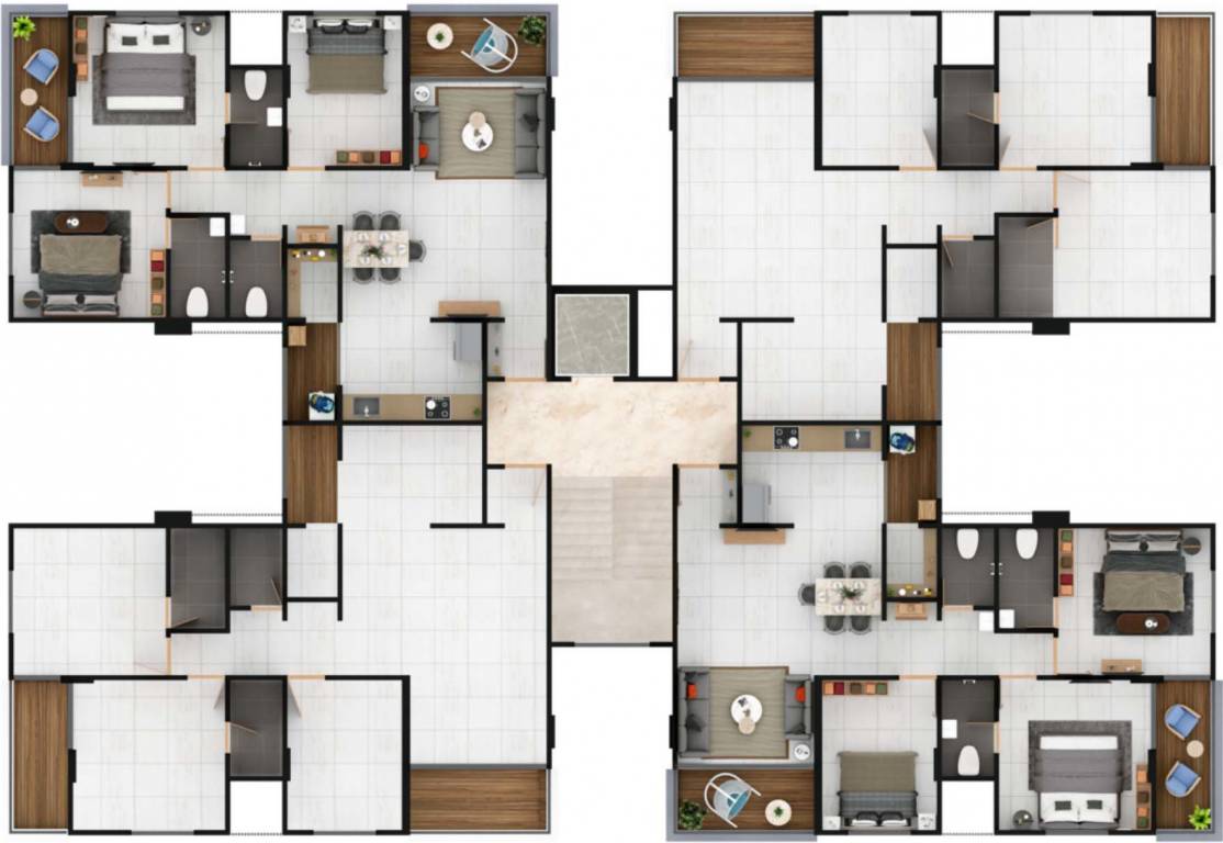  crown Glorious Crown Typical Cluster Plan