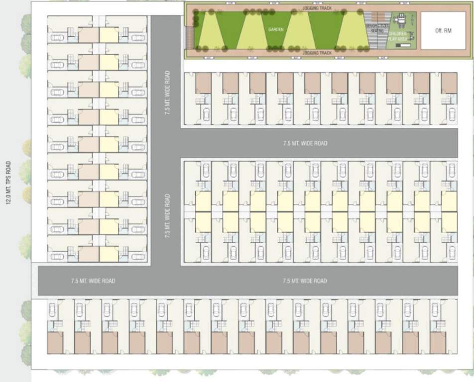  anusthan bungalows Layout Plan