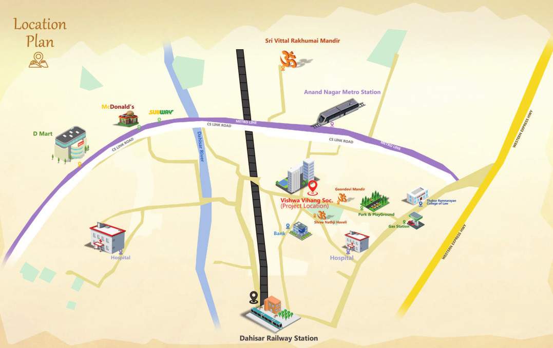  vishwa vihang heights Location Plan
