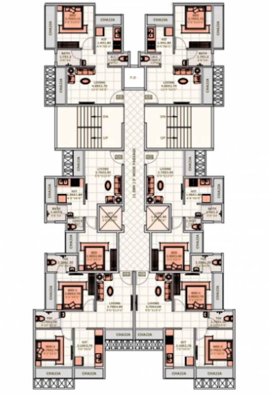  sankalp Sankalp Cluster Plan For 3rd Floor