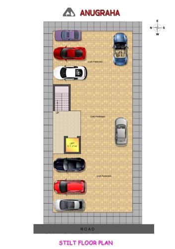  anugraha-apartment Anugraha Apartment Cluster Plan for Ground Floor