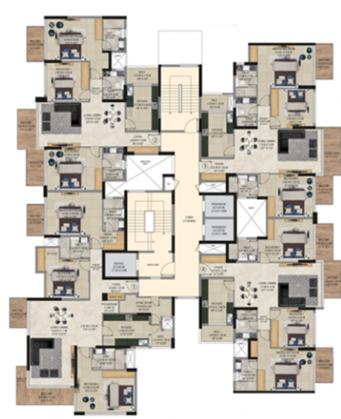  9-pbr Block C1 Cluster Plan