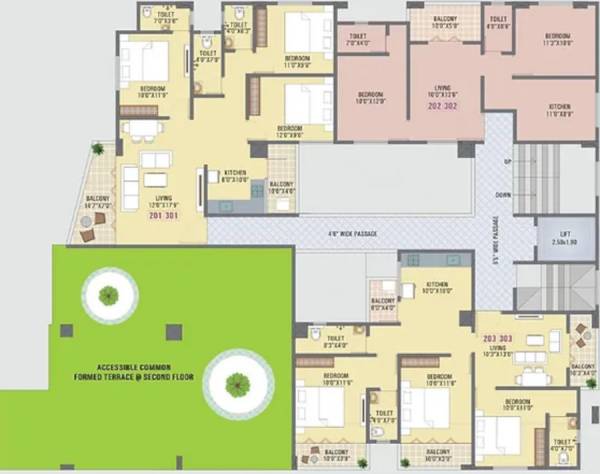  janki-crystal Janki Crystal Cluster Plan From 2nd To 3rd Floor