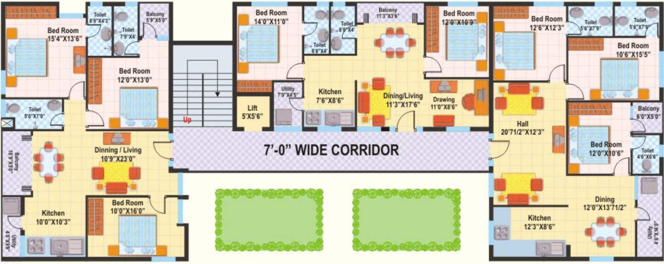  jai lakshmi enterprises Lakshmi Garden Enclave Typical Cluster Plan