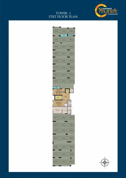  majestic 2 Stilt  Cluster Plan