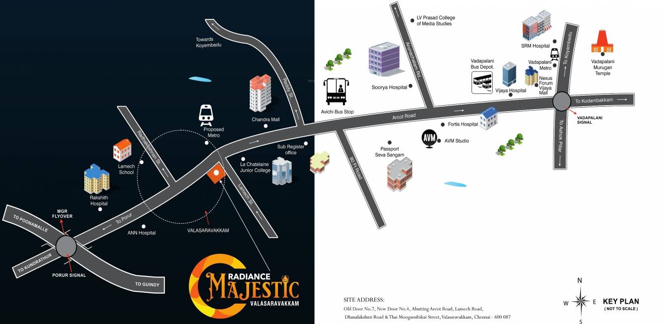 majestic Location Plan