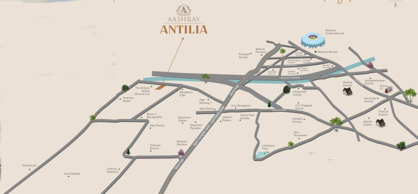 antilia Location Plan