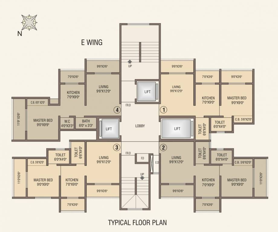  winstone building type e Type E Cluster Plan