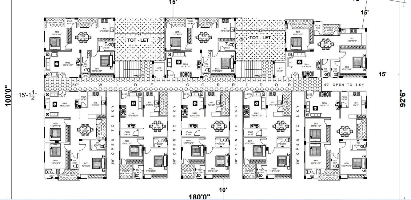  the pearl apartments The Pearl Apartments Cluster Plan
