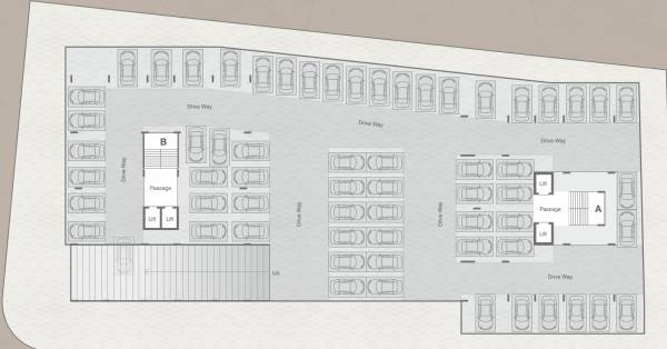 A, B 1st Floor Basement Cluster Plan samruddhi-60-onyx A, B 1st Floor Basement Cluster Plan