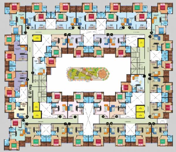  girivar-residency D And E Girivar Residency Phase 1 Wing D And E Cluster Plan