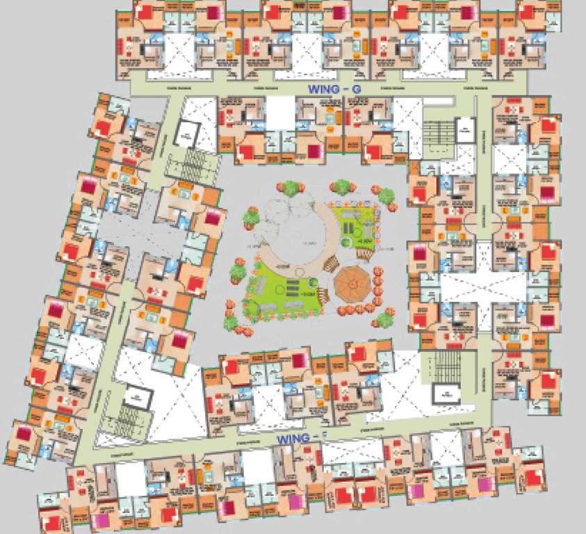  girivar residency F And G Girivar Residency Phase 1 Wing D And E Cluster Plan