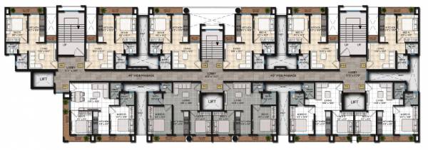  shiv-sai-awas Building A & B Cluster Plan