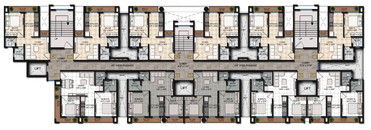  shiv sai awas Building A & B Cluster Plan