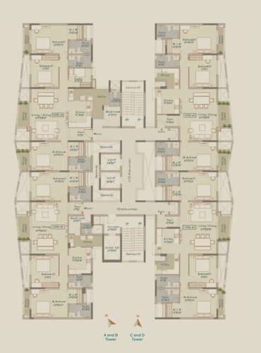  visista-by-vista-spaces-okas Tower 1 Cluster Plan