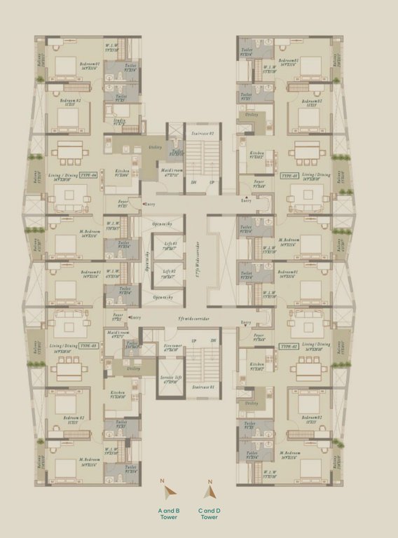 visista by vista spaces okas Tower 1 Cluster Plan