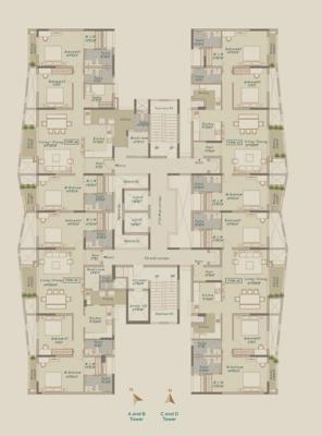 Tower 1 Cluster Plan visista-by-vista-spaces-okas Tower 1 Cluster Plan
