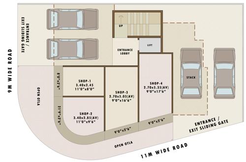  vaishnavi-arcade-phase-2 Vaishnavi Arcade Phase 2 Cluster Plan For Ground Floor