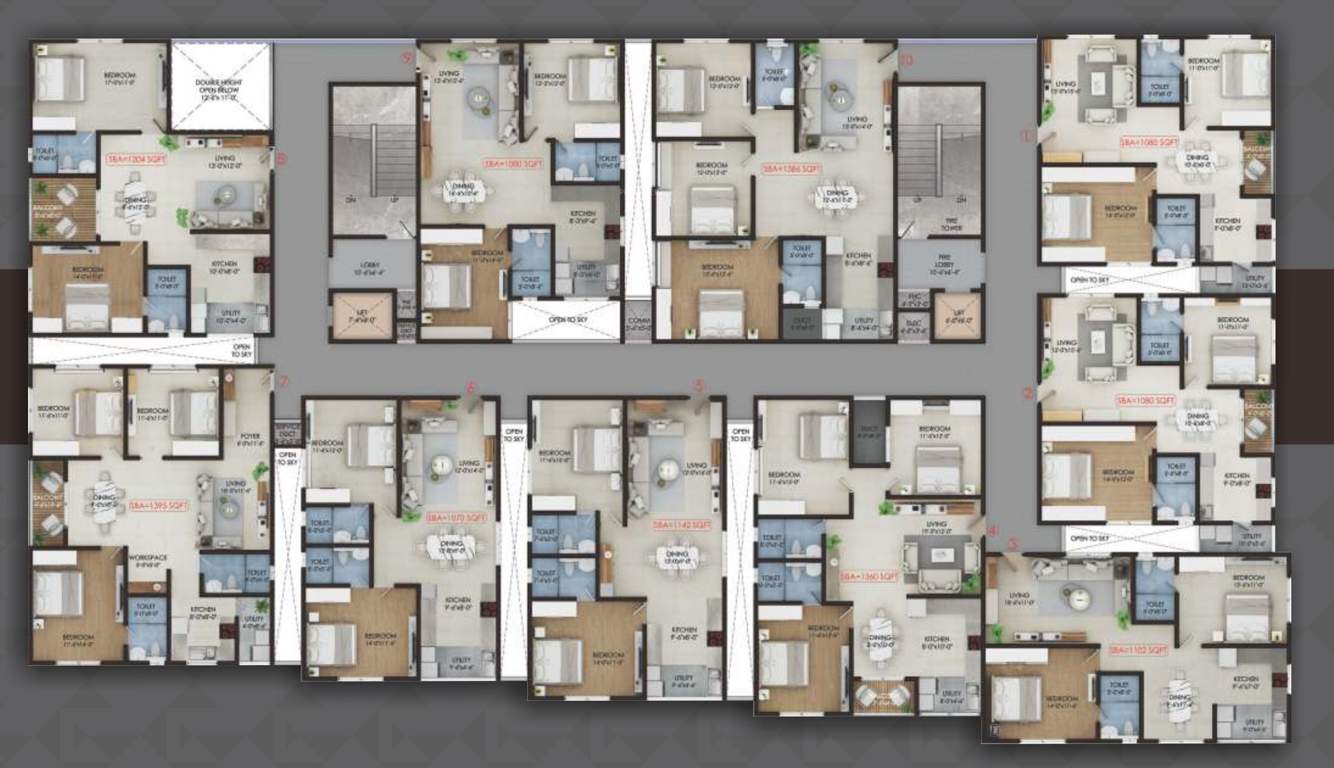  edge casero Green Edge Casero Cluster Plan for 1st Floor