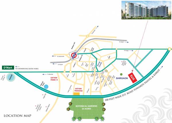  satyam-sheela-wing-f Location Plan