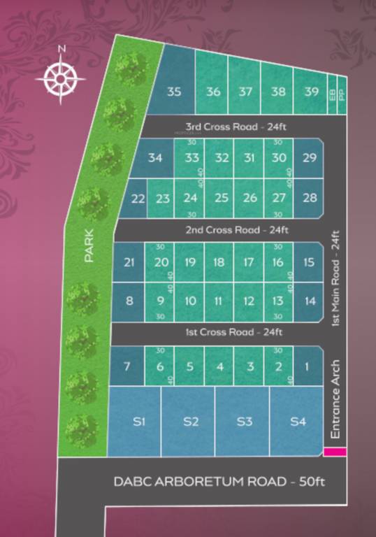  aksh garden Layout Plan