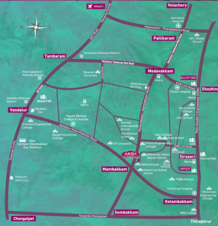  aksh garden Location Plan